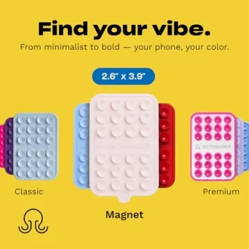 OCTOBUDDY Magnet Dual Magnetic & Suction Phone Mount