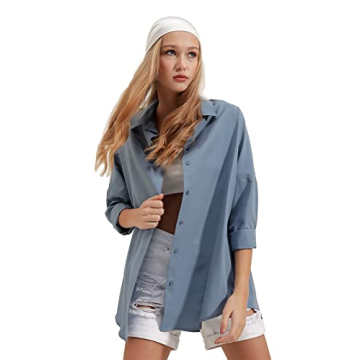 BIG DART Oversized Button-Down Shirt for Women