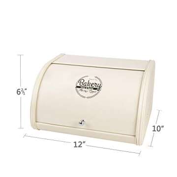 X458 Metal Bread Box for Kitchen Countertop - Stainless Steel Bread Box for Kitchen - Bread Storage ...