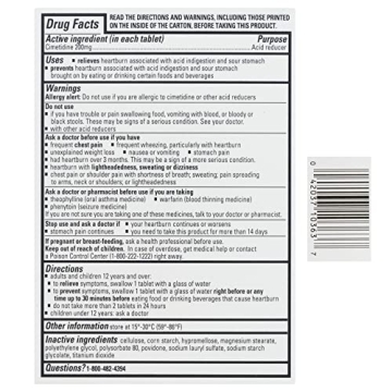 Tagamet HB 200 mg Fast Relief for Heartburn, 30 Count