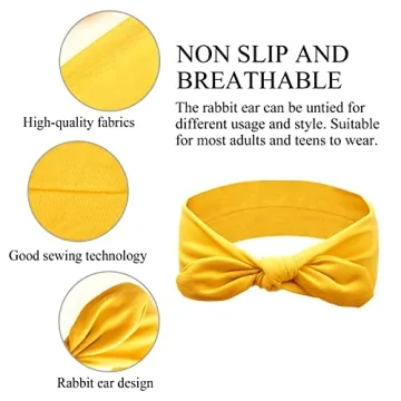 Huachi Bow Headbands - 12 Pack Cute and Versatile Accessories