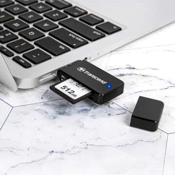 Transcend TS-RDF5K USB 3.1 Card Reader - Compact & Fast