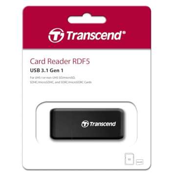 Transcend TS-RDF5K USB 3.1 Card Reader - Compact & Fast