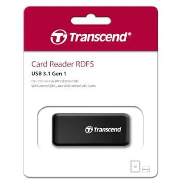 Transcend TS-RDF5K USB 3.1 Card Reader - Compact & Fast