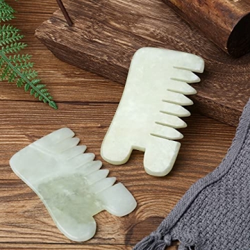 BBTO Jade Comb Set for Scalp and Facial Care