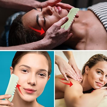 BBTO Jade Comb Set for Scalp and Facial Care