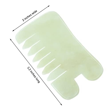 BBTO Jade Comb Set for Scalp and Facial Care