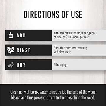 Real Milk Paint Oxalic Acid - Eco-Friendly Wood Stain Remover