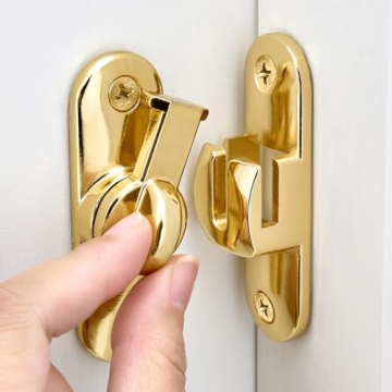Wocoe Gold Barn Door Locks - Versatile Security Latches