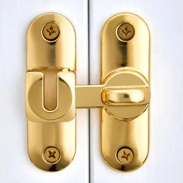 Wocoe Gold Barn Door Locks - Versatile Security Latches