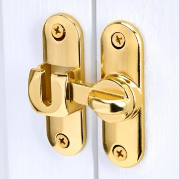 Wocoe Gold Barn Door Locks - Versatile Security Latches