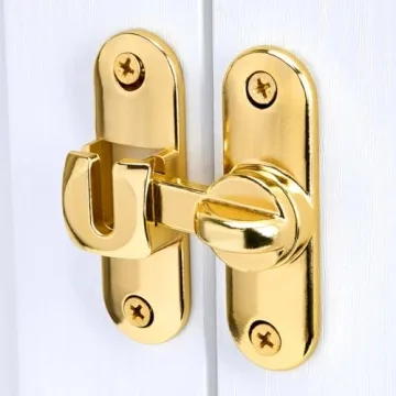 Wocoe Gold Barn Door Locks - Versatile Security Latches