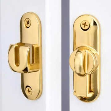 Wocoe Gold Barn Door Locks - Versatile Security Latches
