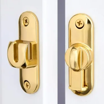 Wocoe Gold Barn Door Locks - Versatile Security Latches