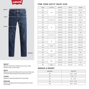 Levi's 501 Original Fit Jeans - Dark Stonewash Style