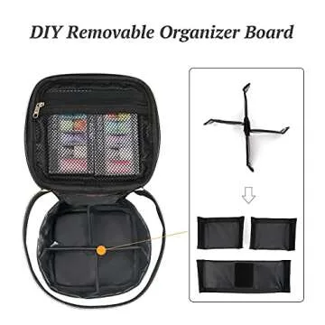 CUBETASTIC Clear Makeup Bags, Travel Waterproof Cosmetic Bag Plastic Transparent Organizer Women Makeup Pouch with Handle Mesh Pockets for Cosmetics Toiletries (Black)