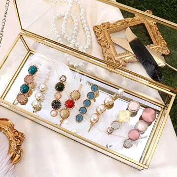 24 Pcs Hair Clips - Cehomi Fashion Korean Style Pearls Hair Clips Barrettes Sweet Artificial Macaron Acrylic Resin Hairpins for Women,Ladies and Girls Headwear Styling Tools Hair Accessories