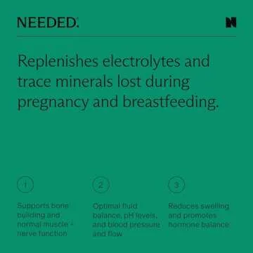 Needed Hydration Support With Electrolytes for Pregnancy & During Lactation & Trace Minerals – 30 Packets Lightly Sweetened with Real Fruit, Lemon