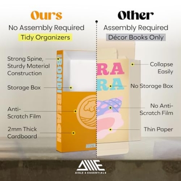 AISLE 3 Essential Preppy Faux Decorative Books