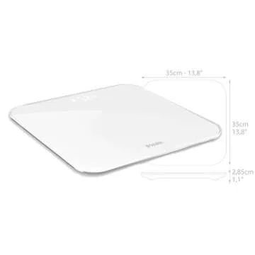 iHealth Lite Wireless Smart Scale for Apple and Android with Step-On Technology, 400 Pounds, Smart Weight & BMI Bluetooth Digital Scale with Smartphone App-Measures Weight & BMI for 20 Users, White (HS4S)