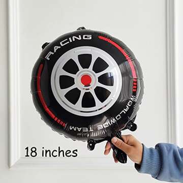 Race Car Balloon Garland 166PCS for Birthday Party