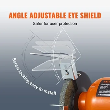 VEVOR 6 Inch Bench Grinder with 2.1A Motor and Grinding Wheels