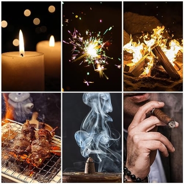 LcFun Refillable Triple Jet Lighter Pack for Outdoor Use