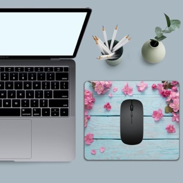 Vibrant Flower Petals Mouse Pad - Ideal for All Users