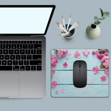 Vibrant Flower Petals Mouse Pad - Ideal for All Users