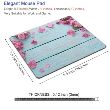Vibrant Flower Petals Mouse Pad - Ideal for All Users