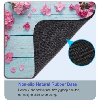 Vibrant Flower Petals Mouse Pad - Ideal for All Users