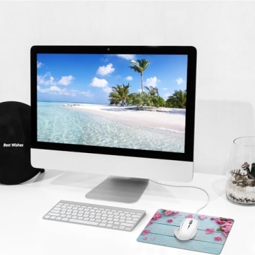 Vibrant Flower Petals Mouse Pad - Ideal for All Users