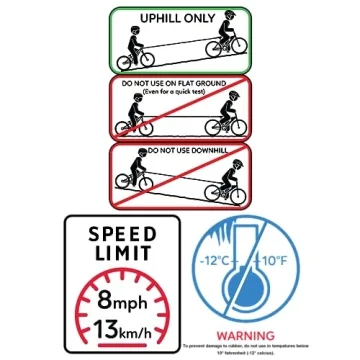 TowWhee Bike Bungee Tow Rope for Kids and Families