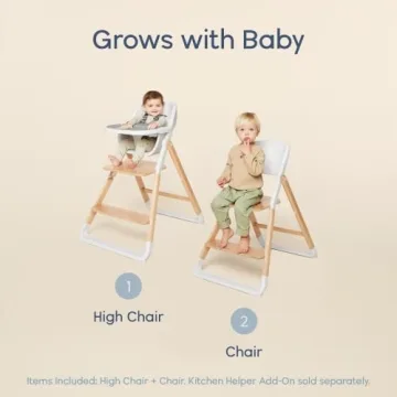 Ergobaby Evolve High Chair for Infants to Toddlers, Stylish Durability
