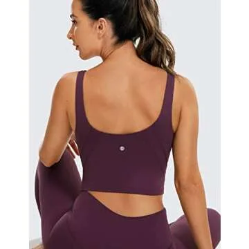 CRZ YOGA Butterluxe V Neck Workout Tank with Bra