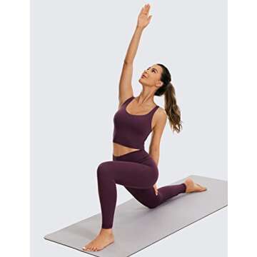 CRZ YOGA Butterluxe V Neck Workout Tank with Bra