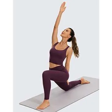 CRZ YOGA Butterluxe V Neck Workout Tank with Bra