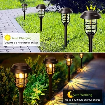 LETMY Solar Pathway Lights - Bright & Durable Garden Lighting