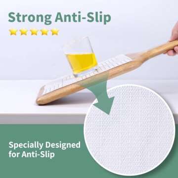 Shelf Liners for Kitchen Cabinets 12in x 20FT, Non Adhesive Cabinet Liner Strong Non-Slip Thickened Gold Geometric Drawer Liner, Easy to Clean for Shelf, Cabinet with Knife and Tape Measure