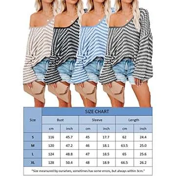 Yuanlar Women's Oversized V Neck Knit Tops Long Sleeve Loose Fit Off Shoulder Pullover Sweater (Blue, X-Large)