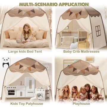 Extra Large Kids Play Tent - Fun & Versatile Dome Tent