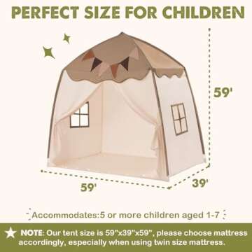 Extra Large Kids Play Tent - Fun & Versatile Dome Tent