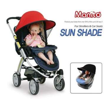 Manito UPF 50+ Sun Shade for Strollers & Car Seats
