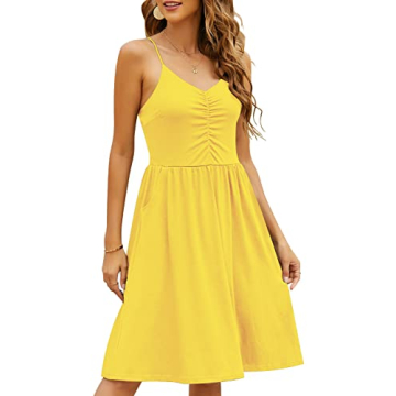 Stylish YATHON Sleeveless Summer Dress with Pockets