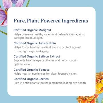 Natural Vegan Eye Supplement for Healthy Vision | 60 Capsules