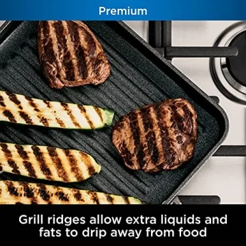 Ninja Premium 11-Inch Square Grill Pan, Nonstick & Durable