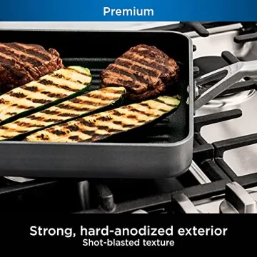 Ninja Premium 11-Inch Square Grill Pan, Nonstick & Durable
