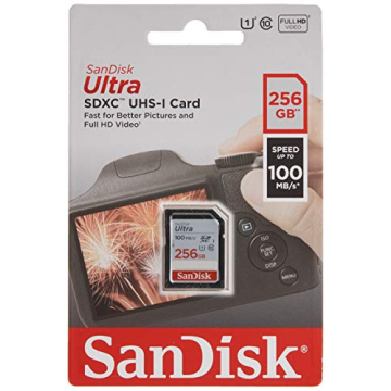 SanDisk 256GB Ultra SD Card - 100MB/s, UHS-I, C10