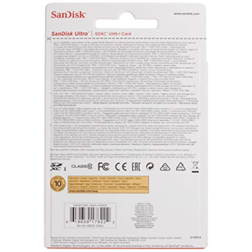 SanDisk 256GB Ultra SD Card - 100MB/s, UHS-I, C10