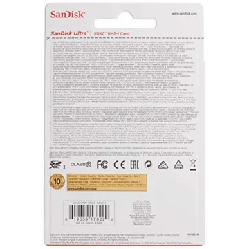 SanDisk 256GB Ultra SD Card - 100MB/s, UHS-I, C10